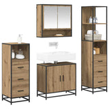 Bathroom Furniture Set 4 pcs Artisan Oak Engineered Wood 3402510