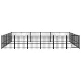 Outdoor Dog Kennel Steel 28.23 m 3124636