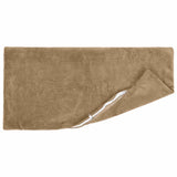 Cushion Cover 12 pcs HEERLEN Taupe 40 x 80 cm Microfiber Fleece 909987