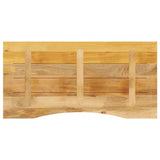 Desk Top with Curve 110x50x2.5 cm Solid Wood Rough Mango 370180