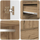 Bathroom Cabinet Artisan Oak 79.5 x 49 x 156 cm Engineered Wood 3406254