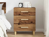 Bedside Cabinet Old Wood 40 x 40 x 66 cm Engineered Wood 880613