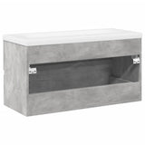2 Piece Bathroom Furniture Set Concrete Grey Engineered Wood 3324910
