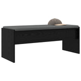 Hall Bench with Cushion Black Oak 103 x 38 x 40 cm 891561