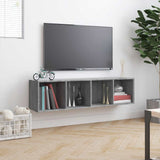 Book Cabinet/TV Cabinet Grey Sonoma 143x30x36cm Engineered Wood 815271