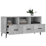 TV Cabinet Concrete Grey 102x36x50 cm Engineered Wood 829056