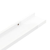 Wall Shelves 4 pcs High Gloss White 115x9x3 cm 326657