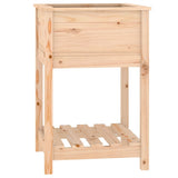Planter with Shelf 54x54x81 cm Solid Wood Pine 823773