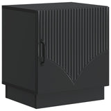 Bedside Table Black 43 x 34.5 x 47 cm Engineered Wood 895257