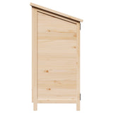 Garden Shed Natural 106.5 x 56 x 113.5 cm Solid Fir Wood 42033440