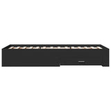 Bed Frame with Drawers without Mattress Black 75x190 cm Small Single 3280441