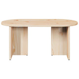 Coffee Table Natural 80 x 39.5 x 35 cm Solid Pine wood 873541
