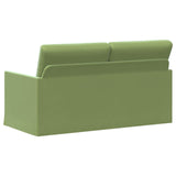 2 Seater Sofa Light Green 150 x 81 x 82 cm Velvet 42041090