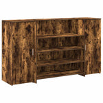 Reception Desk Smoked Oak 180x50x103.5 cm Engineered Wood 3324173