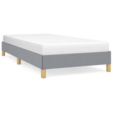 Bed Frame without Mattress Light Grey 100x203 cm Twin XL Fabric 346853