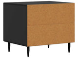 Bedside Cabinet Black 43 x 34.5 x 50 cm Engineered Wood 894797