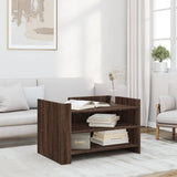 Coffee Table Brown Oak 80x50x50 cm Engineered Wood 848345