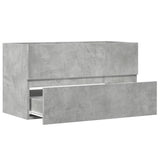 ZNTS Bathroom Hanging Cabinet Concrete Grey 80x38.5x45 cm Engineered Wood 856245