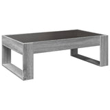 Coffee Table with Infinity LED Grey Sonoma 90x53x30 cm 847642
