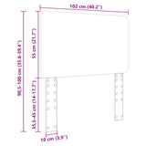Headboard Concrete Grey Engineered wood 887916
