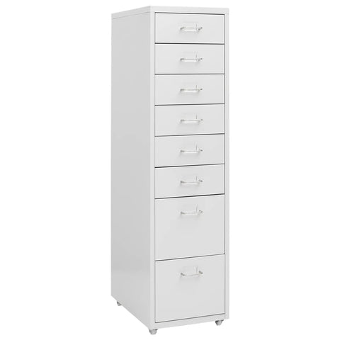 ZNTS Mobile File Cabinet Grey 28x41x109 cm Metal 335921