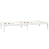 Bed Frame without Mattress White Solid Wood Small Single 3103894