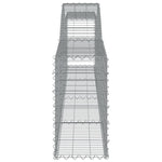 Arched Gabion Baskets 7 pcs 400x30x60/80 cm Galvanised Iron 3146845