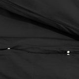 Duvet Cover Set Black 260x240 cm Cotton 136116