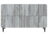 Bedside Cabinet Grey Sonoma 62 x 34.5 x 49.5 cm Engineered Wood 894321
