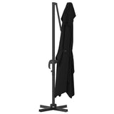 Umbrella Black 351 x 250 x 260 cm Polyester and Aluminium 42003347