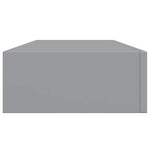 Wall-mounted Drawer Shelves 2 pcs Grey 60x23.5x10cm MDF 330260