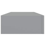 Wall-mounted Drawer Shelves 2 pcs Grey 60x23.5x10cm MDF 330260