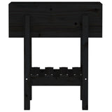 Garden Planter Black 62x30x69 cm Solid Wood Pine 825237