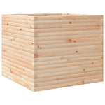 ZNTS Garden Planter 80x80x68.5 cm Solid Wood Pine 3282479