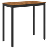 Garden Bar Table Natural and Black 108.5 x 55 x 105 cm 901340