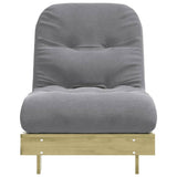 Futon Sofa Bed with Mattress 70x206x11 cm Impregnated Wood Pine 846755