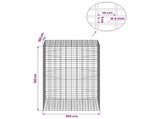 Gabion with 5 mm Wire and 5x10 cm Mesh 100x100x150 cm 3464852