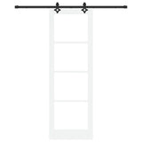 Sliding Door ORKDAL White and Black 78 x 232 cm 3332192