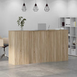 Reception Desk Sonoma Oak 200x50x103.5 cm Engineered Wood 3324180