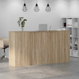 Reception Desk Sonoma Oak 200x50x103.5 cm Engineered Wood 3324180