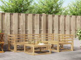 Outdoor Sofa Set 5 pcs White 59 x 59 x 37 cm Solid Acacia Wood 3387578
