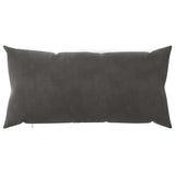 Cushion Cover 12 pcs HEERLEN Dark Grey 40 x 80 cm Velvet 909819