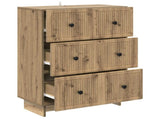 Drawer Cabinet Artisan Oak 66 x 34.5 x 90 cm Engineered Wood 893924
