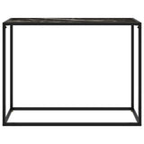 Console Table Black 100x35x75 cm Tempered Glass 322814