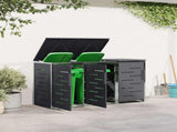 Wheelie Bin Storage Anthracite 207 x 77.5 x 112.5 cm 3422241