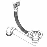 Granite Kitchen Sink Single Basin Oval White 144867