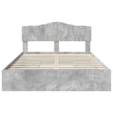 Storage Bed Concrete Grey 160 x 200 cm Engineered Wood 3413078