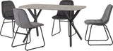 ZNTS Athens Rectangular Dining Set with Lukas Chairs 400-401-207