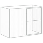 Dog House with Run Anthracite 214x457x181 cm Galvanised Steel 3189120