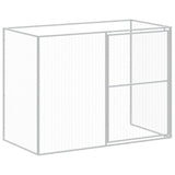 Dog House with Run Anthracite 214x457x181 cm Galvanised Steel 3189120
